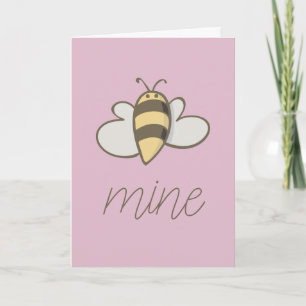 Cartão De Festividades Bee Mine Cute Valentine