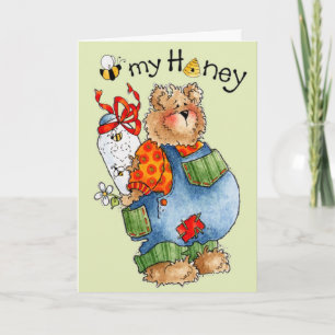 Cartão De Festividades Bee My Honey - Valentine's Card