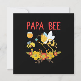 Cartão De Festividades Beekeeper Art Papa Bee 2