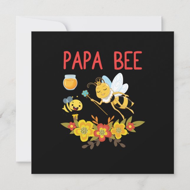 Cartão De Festividades Beekeeper Art Papa Bee 2 (Frente)