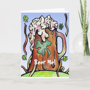 Cartão De Festividades Beer Me Card
