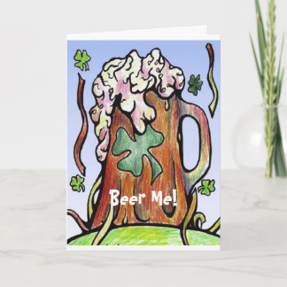 Cartão De Festividades Beer Me Card
