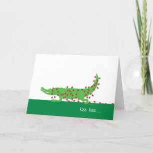 Cartão De Festividades Beijo, Namorados do Kiss Gator