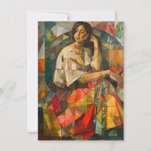 Cartão De Festividades Bela