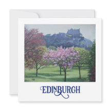 Bela arte Escócia Castelo de Edimburgo fina 