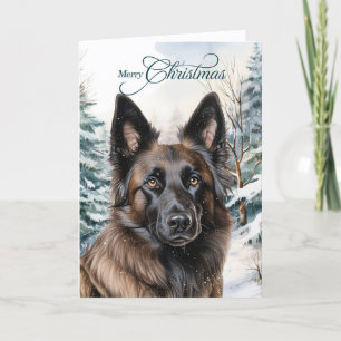 Cartão De Festividades Belga Tervuren Woodland Forest Feliz Natal
