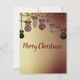 Cartão De Festividades Belíssima, Belíssima Bolas de Natal Esparsas Holid