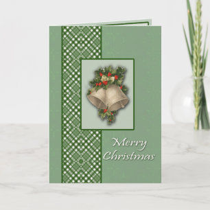 Cartão De Festividades Bells and Bows Christmas Card