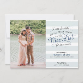 Cartão De Festividades Belo Anunciamento de Gravidez de Natal