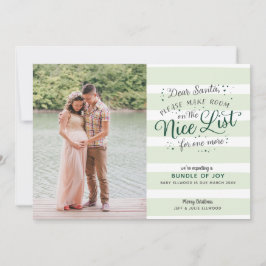 Cartão De Festividades Belo Anunciamento de Gravidez de Natal