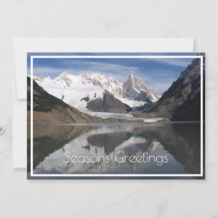 Cartão De Festividades Belo Cerro Torre, Patagônia, Vista da Montanha
