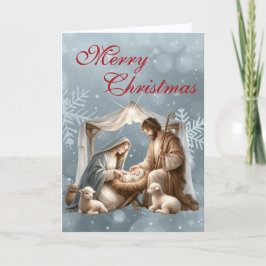 Cartão De Festividades Belo Natal da Natividade