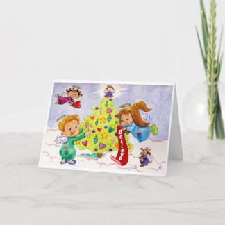 Cartão De Festividades Bênçãos de Anjo