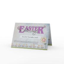 Bênçãos de páscoa às flores com escritura