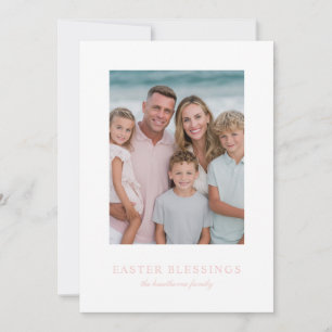 Cartão De Festividades Bênçãos de Páscoa em Fotos Elegantes