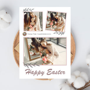 Cartão De Festividades Bênçãos Elegantes de Páscoa Ovos de Páscoa foto da