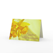 Bênçãos páscoas, John 11:25-26, Daffodils