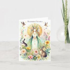 Cartão De Festividades Bendita Ostara Pagã Wiccan Dobra