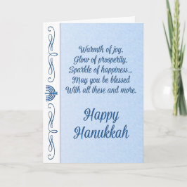 Cartão De Festividades Bendito Hanukkah