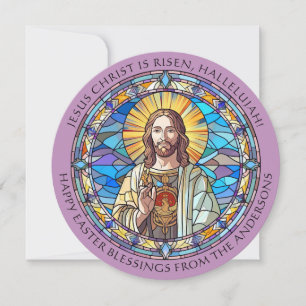 Cartão De Festividades Bendito seja a Ressurreição da Páscoa Religiosa