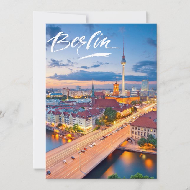 Cartão De Festividades Berlim, Alemanha (Frente)