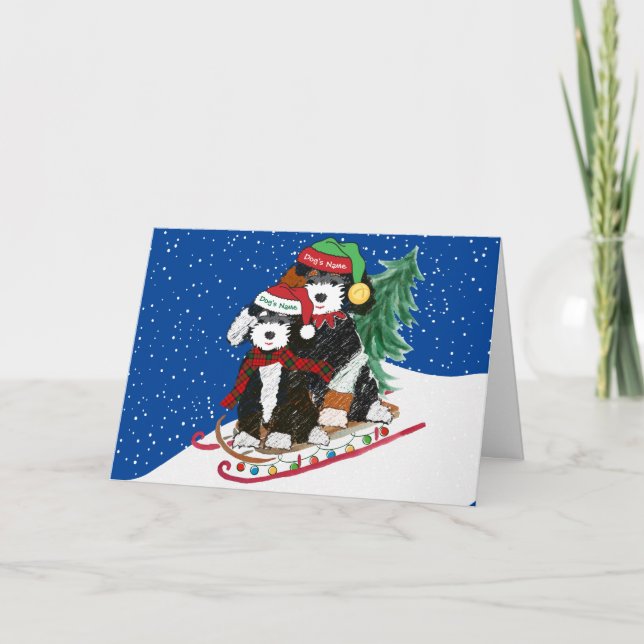 Cartão De Festividades Berndoodles Personalizados Desortados de Horda de  (Frente)