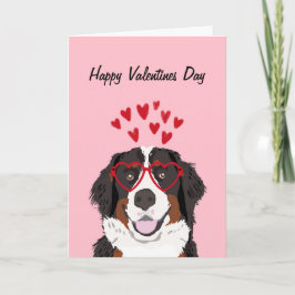 Cartão De Festividades Bernese Mountain Dog Valentines Dog Love
