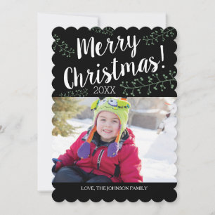 Cartão De Festividades Berries de Natal Escalados