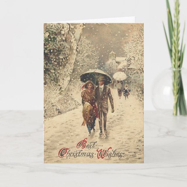 Cartão De Festividades Best Christmas Wishes - Card (Frente)