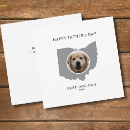 Cartão De Festividades Best Dog Dad Ohio Photo Father’s Day