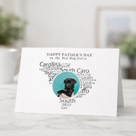 Cartão De Festividades Best Dog Dad South Carolina  Father’s Day Photo