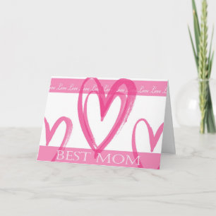 Cartão De Festividades Best Mom Valentine's Day Card