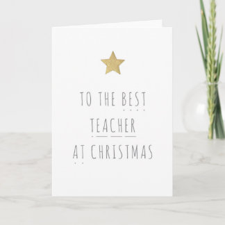 Cartão De Festividades Best Teacher Christmas Card - Phonics