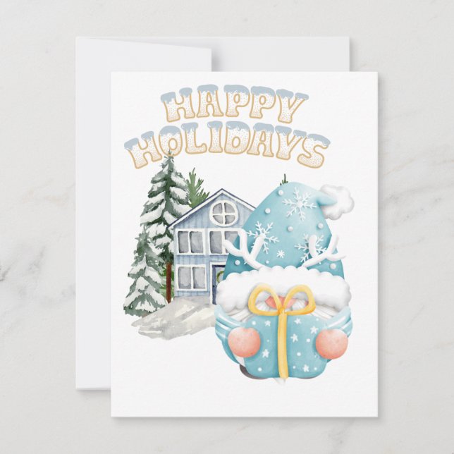 Cartão De Festividades besta de férias (Frente)