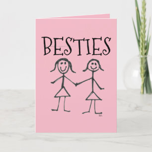 CARTÃO DE FESTIVIDADES BESTIES BBF GREETING CARDS PENSANDO EM VOCÊ