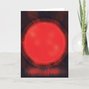 Cartão De Festividades betelgeuse supernova Arte Espacial