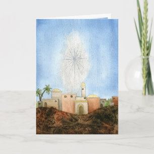 Cartão De Festividades Bethlehem Christmas Card