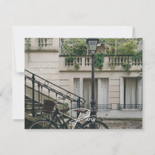 Cartão De Festividades Bicicleta de Paris (Paris)