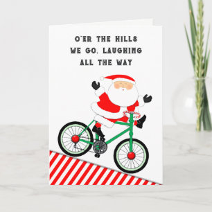 Cartão De Festividades Bicicleta Engraçado