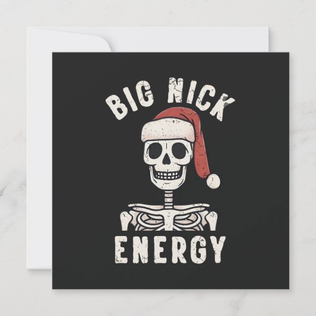Cartão De Festividades Big Nick Energy (Frente)
