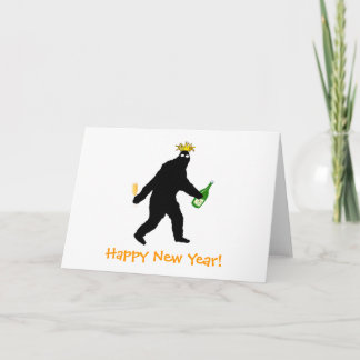 Cartão De Festividades Bigfoot Happy New Year!
