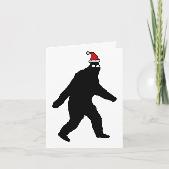 Cartão De Festividades Bigfoot Merry Squatchmas! (Frente)