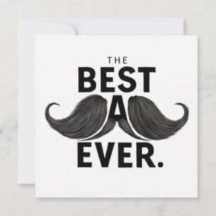 Cartão De Festividades Bigode Melhor Pai do Mundo Dia dos Pais