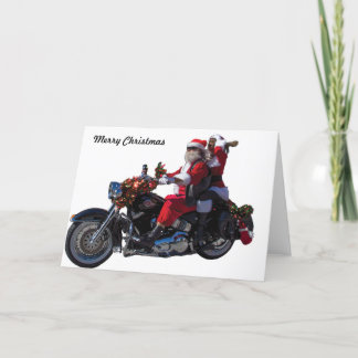 Cartão De Festividades Biker Santa