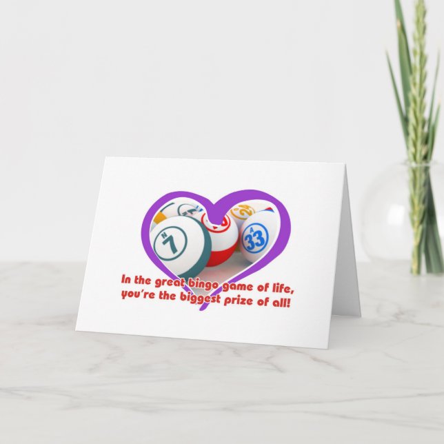 Cartão De Festividades Bingo cards - romance (Frente)