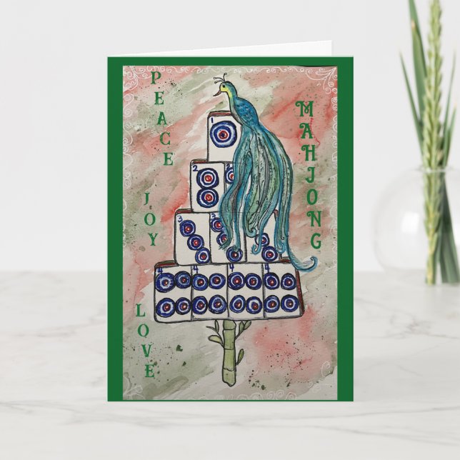 Cartão De Festividades Bird Holiday (Frente)