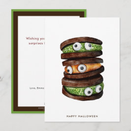 Cartão De Festividades Biscoito Feliz Halloween