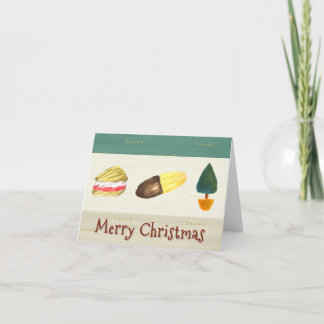 Cartão De Festividades Biscoitos Cookies de Natal Rústicos e Aconchegante