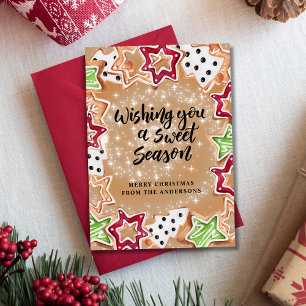 Cartão De Festividades Biscoitos de Natal bonitos