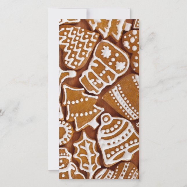 Cartão De Festividades Biscoitos Natal de Natal (Frente)